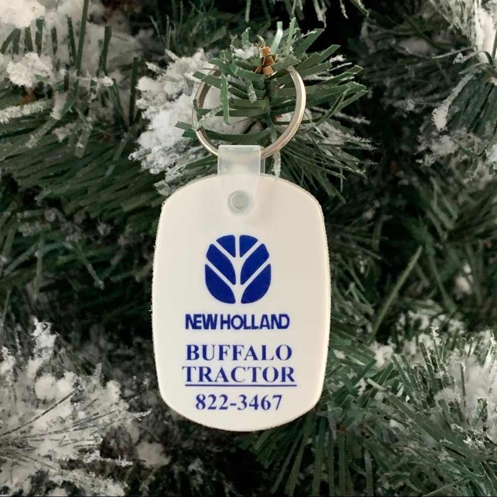 NEW HOLLAND🎄Buffalo Tractor Vintage Ornament